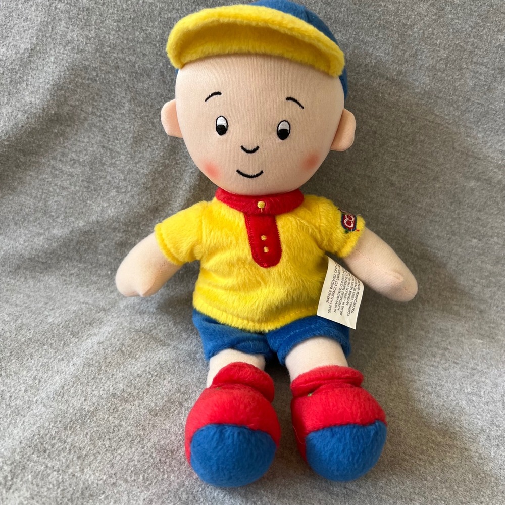 Caillou Plush Doll 12" Stuffed Toy Imports Dragon Soft Toy Doll blue yellow